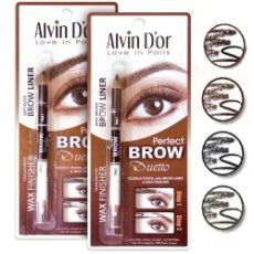 P 1-4 д/бровей +воск тон 02 dark brown Alvin D`or