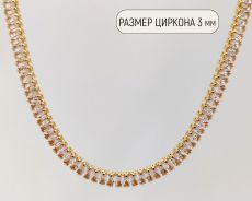 Колье с цирконами