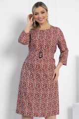 507792 LT Collection Платье терракотовый