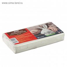 4852987 Пластилин скульптурный GLOBUS, мягкий, белый, 500 г