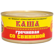 Консервы мясные Каша гречневая со свининой №8, 325 г