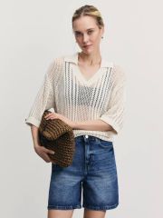 ZR2506092305-103 шорты джинсовые женские индиго ZARINA