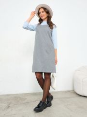495844 Stilla Платье тёмный серый