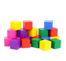Кубики «Цветные» 20 элементов 789451