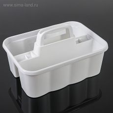 4912396 Органайзер с ручкой, цвет белый 34,5 см × 24,5 см × 21 см