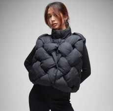 Missguided Plait Detail Boxy Puffer Gilet