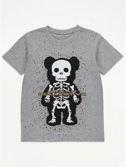 Grey Teddy Skeleton T-Shirt