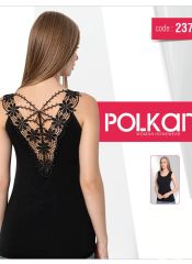 2372 Женская майка Polkan Черный