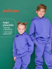 UFNK4323 Толстовка детская Фиолетовый(46) Pelican