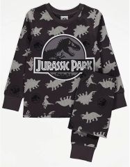 Jurassic Park Charcoal Dinosaur Logo Pyjamas