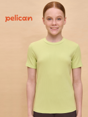 GFT3352/5 Футболка для девочек Светло-зеленый(60) Pelican