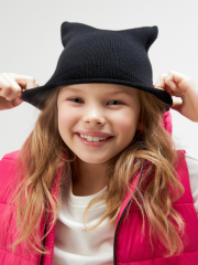 20236400243 Шапка детская Usha черный ACOOLA Kids