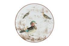 Тарелка суповая, 22х4,5 см, керамика К, белая, Птицы, Hunting, 60431