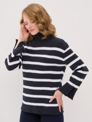 Свитер женский 7242-40299 т.джинс/белый BE YOU