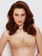 MNM LACE 2151 Бюстгальтер с Формованной чашкой на стане Minimi Бюстгальтер Naturale (Бежевый)