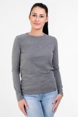 203006 Лонгслив F5 dark grey melange