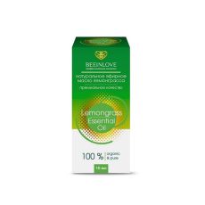 Масло эфирное BEEINLOVE Лемонграсс натуральное Organic&Pure 10мл (12шт/короб)