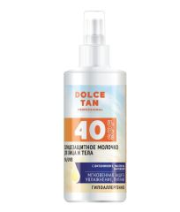 Dolce Tan Солнцезащитное молочко для лица и тела 40 SPF с комплексом UVA/UVB фильтров, 150 мл