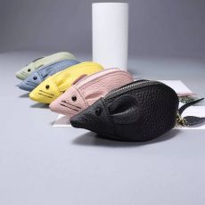 Кошелек для монет в виде мыши, натуральная кожа (не мышиная)