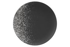 Тарелка обеденная, 27,5 см, фарфор P, черная, в белую крапинку, Caviar Galaxy, 63128