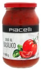 Томатный соус с базиликом (пастеризованный) Piacelli Sugo Basilico 400 гр