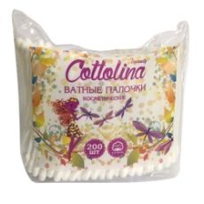 Ватные палочки CottoLina (пакет) 200 шт 1215 (84) Cotto Lina