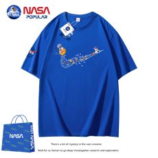 Хлопковая футболка NASA с короткими рукавами для мужчин и женщин