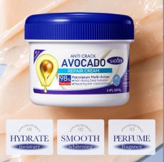 SADOER Увлажняющиц крем от сухости и трещин с маслом авокадо Anti-Crack Avocado Repair Cream, 75гр. Арт.: 2704 Волшебный крем воск от трещин и сухости ног и рук. Живая защита - крем от трещин на пятка