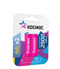 Аккум. Космос R06 2500 mAh BL2 1шт