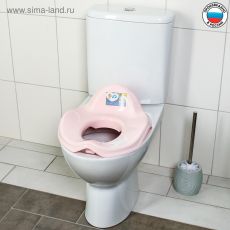4097670 Детская накладка - сиденье на унитаз GUARDIAN, цвет розовый пастельный