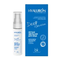 97962  Belkosmex HYALURON Deep Hydration. Легкая эмульсия для лица «Интенсивное увлажнение, комфорт и сияние», 30мл