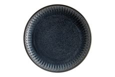 Тарелка закусочная, 21 см, фарфор P, черно-синяя, в крапинку, Black Kitchen, 62764