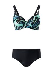 OmD 2529K NINFEA BALCONE (формованная чашка) Omsa Купальник Blu Tropicale (Синий)