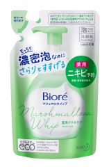 276254 KAO Biore Marshmallow Whip-Пенка для умывания лица-профилактика акне с освежающим ароматом цветочной зелени, запасной блок 130 мл