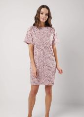 515185 CLEVER Платье коричневый/розовый