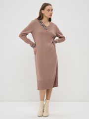 Платье женское 9242-92018 вечерний вереск/чёрный/белый NEWVAY