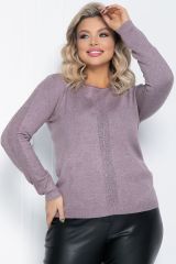 Б12412-20 Джемпер LADY TAIGA Пыльно-фиолетовый