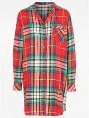 Red Checked Matching Adults Family Christmas Nightdress