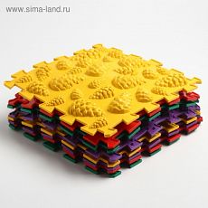 2367350 Коврик массажный модульный «ОРТО ПАЗЛ», 8 модулей, 4 вида покрытия, МИКС «Универсальный»