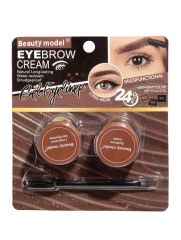 Beauty model Набор 2 в 1 подводка для глаз и тени для бровей водостойкие, тон 01 Арт.: 0263 Кремовая пигментированная формула помады поможет подчеркнуть форму бровей и сделать их ярче. С помощью специ