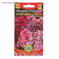 1766783 Семена цветов Гвоздика турецкая, махровая, смесь, Дв., 0,2 г
