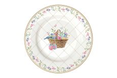 Тарелка закусочная, 19 см, фарфор P, белая, Корзина с цветами, Spring Bloom, 63343