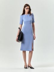 Платье миди из костюмной ткани, PL1498/dizzy