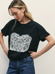 514964 ZARINA Футболка черный