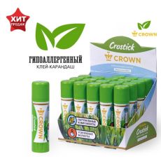 ЦЕНА ЗА 4 ШТ! 3393424 Клeй-карандаш 8 гр, Crown Expert
