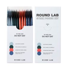 ROUND LAB Набор средств для лица: пенка, сыворотка, крем увлажняющий, крем солнцезащитный / Stick Pouch Kit, 3 мл x 12 шт