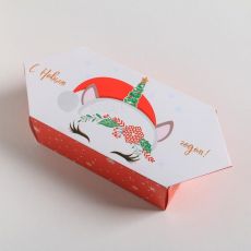 ЦЕНА ЗА 10 ШТ! 5013330 Сборная коробка‒конфета «Уютного Нового года», 9,3 × 14,6 × 5,3 см