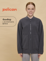 GFX3362/1 Куртка для девочек Темно-серый(43) Pelican