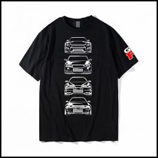 GTR футболка с короткими рукавами японского автомобиля Nissan
