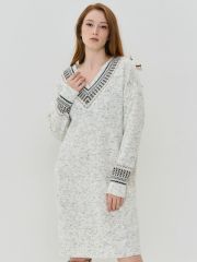 Платье женское 5232-2502 белый пепел/графит/св.верба VAY